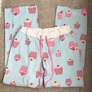 EUC Old Navy Lounge Pants with Cupcake Print